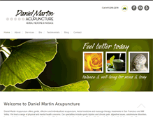 Tablet Screenshot of danielmartinacupuncture.com